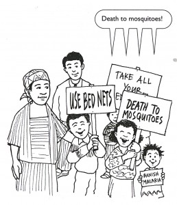 Children can be a part of a malaria campaign