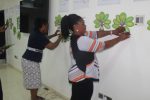 Teachers in Nigeria displaying Rainbow Trees