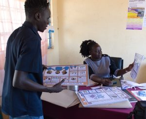 Head Teacher Receives a Box for Health